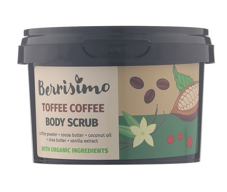 Body scrub Berrisimo Toffee Coffee Beauty Jar 350 g