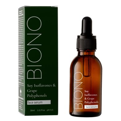 Soy Isoflavones & Grape Polyphenols Antioxidant Facial Serum Biono 30 ml