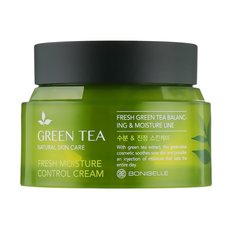 Крем для обличчя Зелений чай Green Tea Fresh Moisture Control Cream Bonibelle Enough 80 мл