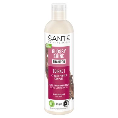 BIO Glossy Shine shampoo for hair shine with Protein Complex and Birch Leaves SANTE 250 ml