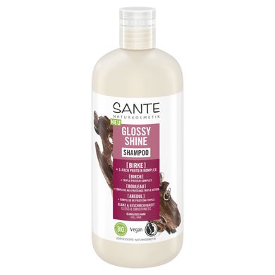 BIO Glossy Shine shampoo for hair shine with Protein Complex and Birch Leaves SANTE 500 ml