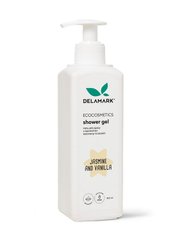 Shower gel with the aroma of jasmine flowers and notes of vanilla De la Mark 400 ml