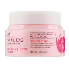 Крем для обличчя Муцин равлика Snail EX2 Intense Solution Cream Bonibelle Enough 80 мл