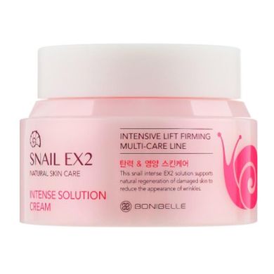 Face cream Snail mucin Snail EX2 Intense Solution Cream Bonibelle Enough 80 ml