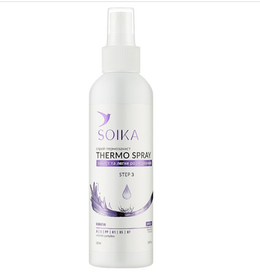 Thermal protection spray Light hair combing Soika 200 ml