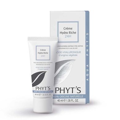Cream Riche for dry skin with a long-lasting moisturizing effect Crème Hydra Riche 24H Phyt's 40 g