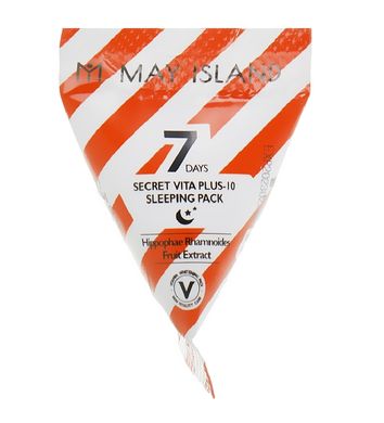 Набір Нічна вітамінна маска-крем 7 days Secret Vita Plus 10 Sleeping Pack May Island 5 мл х12