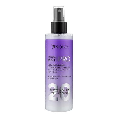 Thermal protection spray Thermo Mist for hair PRO Thermo Mist SPF 20 Soika 200 ml