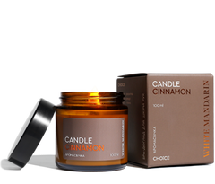 Аромасвечка SPA-уход для кожи рук Candle Cinnamon White Mandarin 100 мл