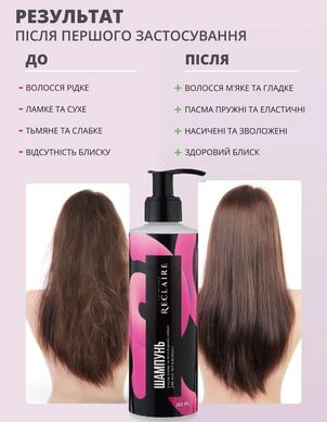 Restructuring shampoo with keratin and silk proteins Reclaire 250 ml