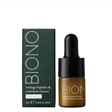 Face serum Antiage Peptides & Laminaria Extract Biono 5 ml