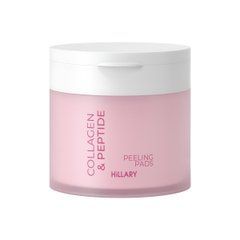Отшелушивающие тонер-педы с коллагеном и пептидами Collagen & Peptide Peeling Pads Hillary 60 шт