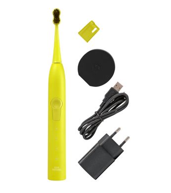 Звукова гідроактивна зубна щітка Black Whitening ІІ Electric Yellow (жовта) Megasmile