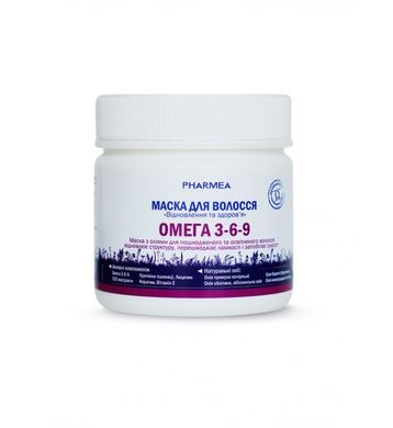 Маска для волосся Відновлення та здоров'я серія Omega 3-6-9 Pharmea 200 мл
