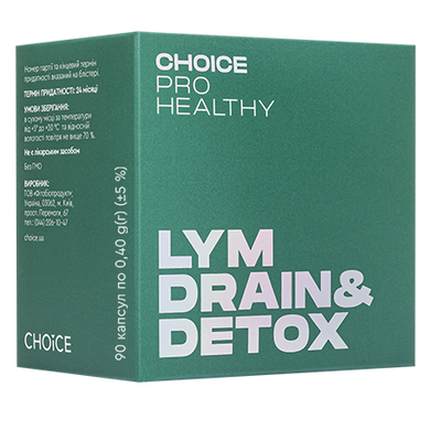 Drenaż limfatyczny i detoksykacja Lym Drain&Detox CHOICE PRO HEALTHY 90 kapsułek