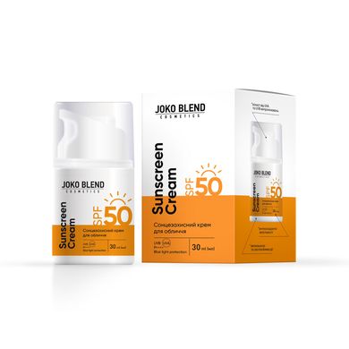 Сонцезахисний крем для обличчя spf 50 Joko Blend 30 мл