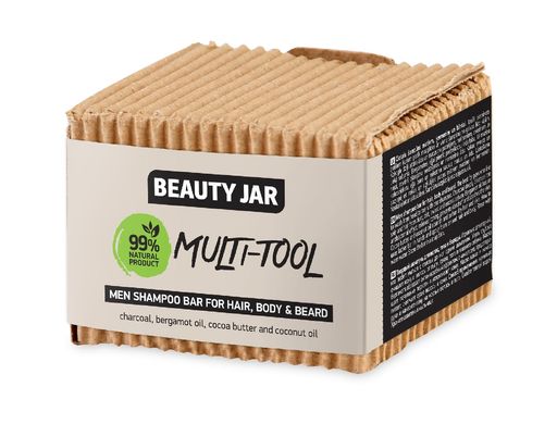 Шампунь чоловічий для волосся, тіла та бороди MultiTool Beauty Jar 60