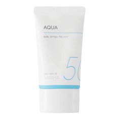 Moisturizing sunscreen gel on chemical filters All-Around Safe Block Aqua Sun Gel SPF50+/PA++++ Missha 50 ml