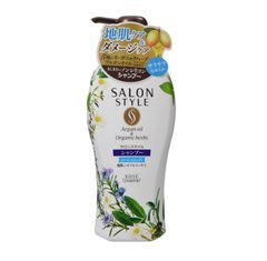 Restorative shampoo with ginger extract with the aroma of herbs Salon Style Smooth Shampoo Kose Cosmeport 550 ml