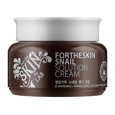 Face cream with snail mucin Snail Solution Cream Fortheskin 100 ml