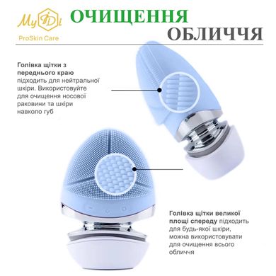 Ultrasonic electric brush for face washing with EMS for massage and lifting EMS cleansing brush & massager MyIDi