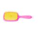Comb SMALL SUPER BRUSH Pink with yellow Janeke №2