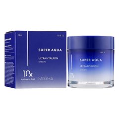 Увлажняющий крем с 10 видами гиалуроновой кислоты Super Aqua 10x Ultra Hyaluronic Cream Missha 20 мл