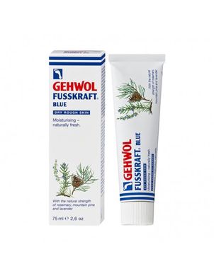 Блакитний бальзам для сухої шкіри ніг Fusskraft Blau dry rough skin Gehwol 75 мл