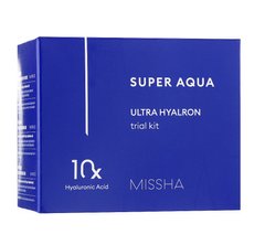 Mini set of products with 10 types of hyaluronic acid Super Aqua Ultra Hyalron Missha 35 ml