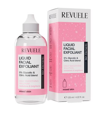Liquid exfoliant for the face 5% mixture of glycolic and citric acid Revuele 125 ml
