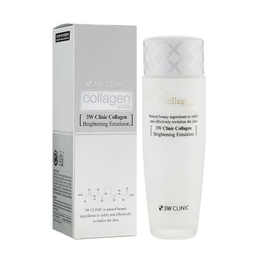 Освітлююча емульсія з колагеном Collagen White Brightening Emulsion 3W Clinic 150 мл