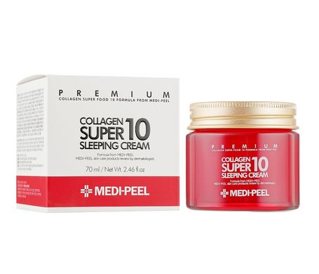 Антивозрастной ночной крем с коллагеном Collagen Super 10 Sleeping Cream Medi-Peel 70 мл