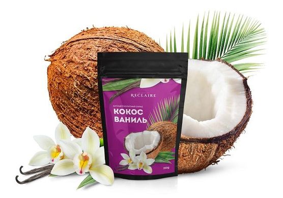 Anti-cellulite scrub Coconut-Vanilla Reclaire 250 ml