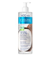 Moisturizing firming gel for face and body 3in1 Сoconut Eveline 400 ml