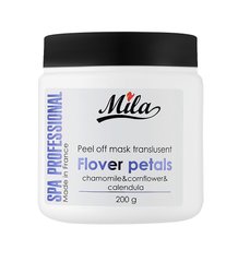 Restorative alginate face mask with an extract of flower petals Mask peel-off translucent flower petals Mila Perfect 200 g