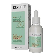 Сыворотка для лица SPF30 aloe daily sun Revuele 30 мл