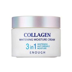 Освітлюючий крем для обличчя з колагеном Collagen Whitening Moisture 3in1 Cream Enough 50 мл