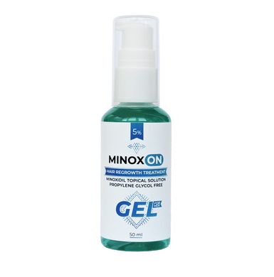 Hair growth gel without propylene glycol Gel Minoxidil 5% Minoxon 50 ml