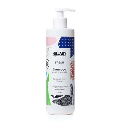 Натуральний шампунь для всіх типів волосся FRESH Shampoo Hillary 500 мл