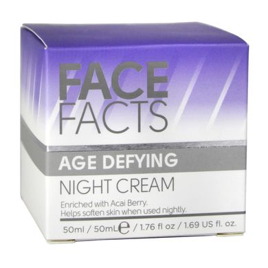 Антивозрастной ночной крем для кожи лица Face Facts 50 мл