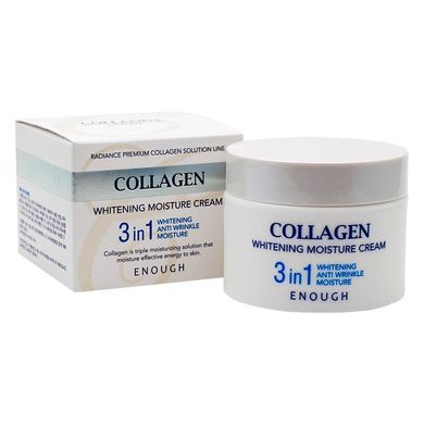 Освітлюючий крем для обличчя з колагеном Collagen Whitening Moisture 3in1 Cream Enough 50 мл