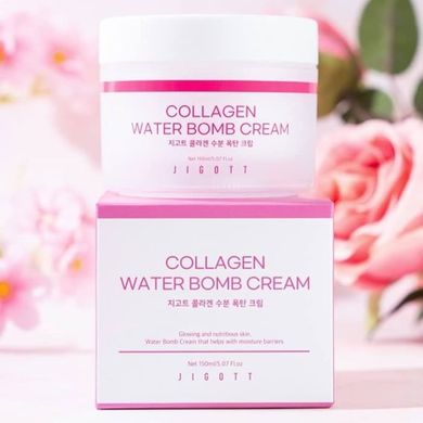 Увлажняющий крем для лица Коллаген Collagen Water Bomb Cream Jigott 150 мл