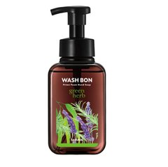 Мило-піна для рук з ароматом зелених трав Wash Bon з помпою 500 мл