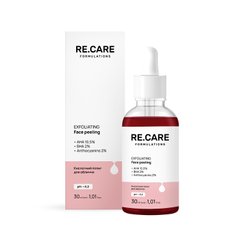 Кислотний пілінг для обличчя Exfoliating Face peeling RE.CARE 30 мл