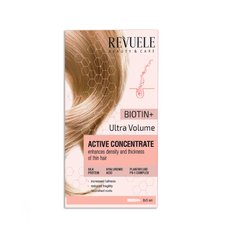 Концентрат для активації росту волосся в ампулах Біотин + Ультра Об'єм Revuele 8х5 мл