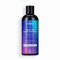 Toning shampoo for blondes Violet Ash Color Shampoo Jasmine Woody Kundal 300 ml