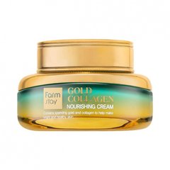 Питательный антивозрастной крем с золотом и коллагеном Gold Collagen Nourishing Cream FarmStay 55 мл