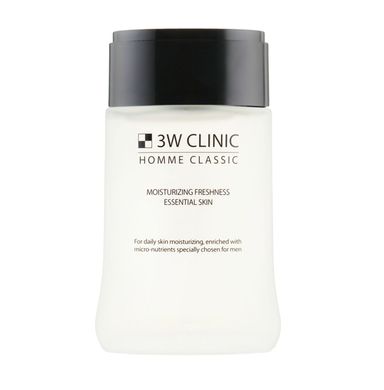 Чоловічий тонер для обличчя Homme Classic Moisturizing Freshness Essential Skin 3W Clinic 150 мл