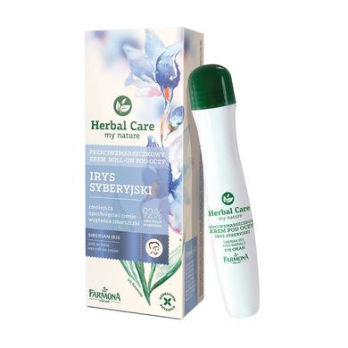 Cream-roller for the skin around the eyes against wrinkles Siberian iris Farmona Herbal Care 15 ml