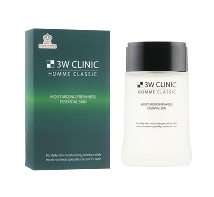 Men's facial toner Homme Classic Moisturizing Freshness Essential Skin 3W Clinic 150 ml